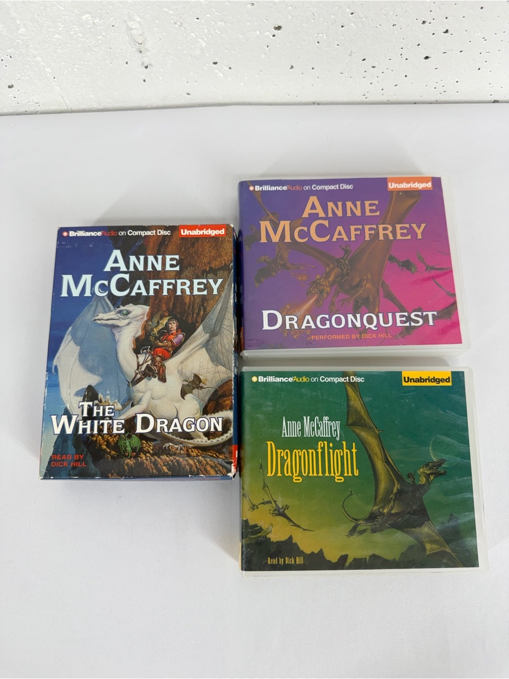 Anne McCaffrey Dragonriders of Pern trilogy 3 Audiobooks on CD Dragonflight